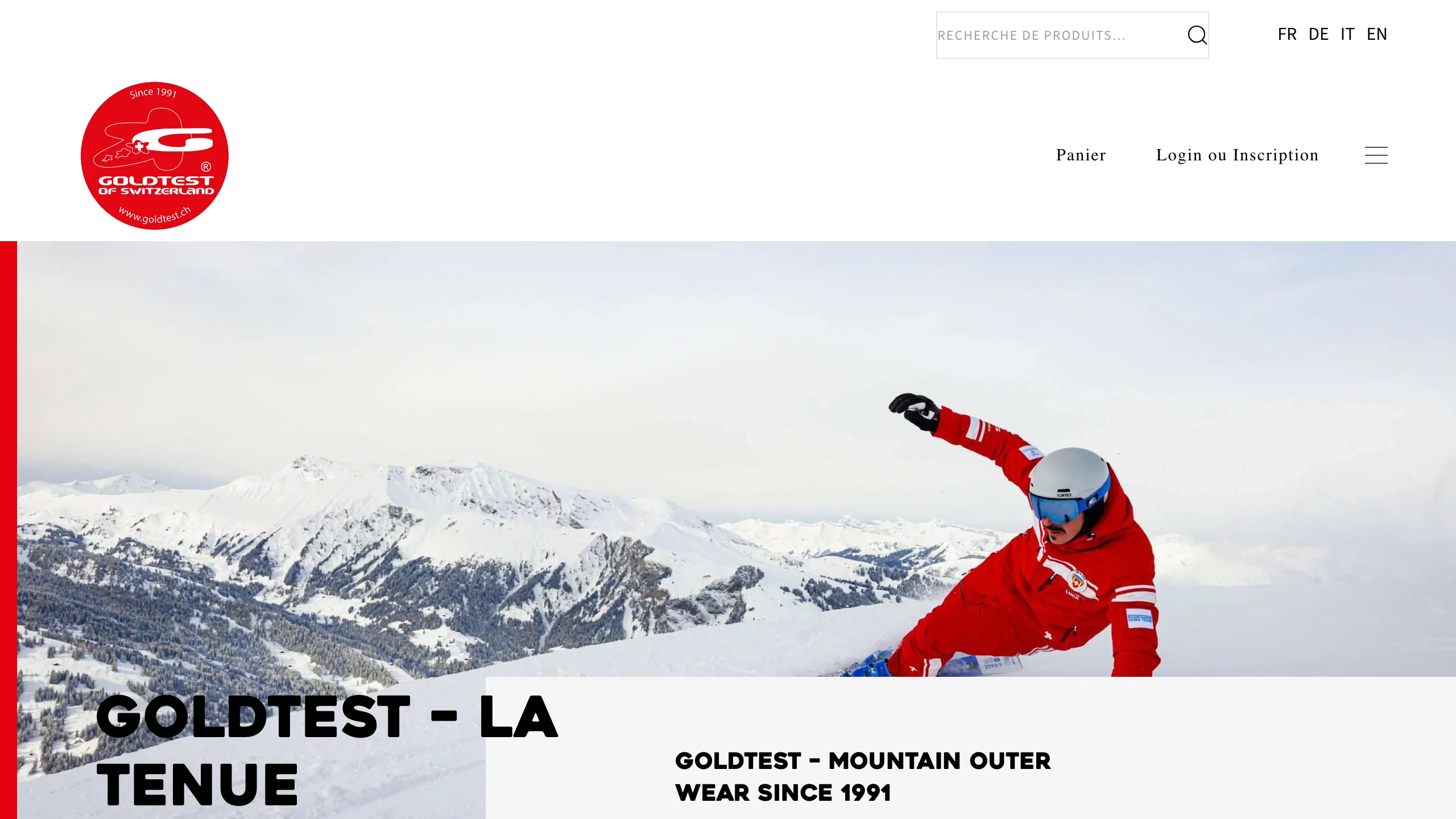 Goldtest · tenues officielles ESS — site réalisé par Voren
